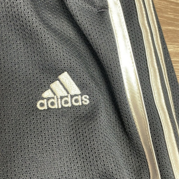 Adidas Essentials Warm-Up Open Hem 3 Stripes Track Pants Regular Fit Navy L - Picture 11 of 16